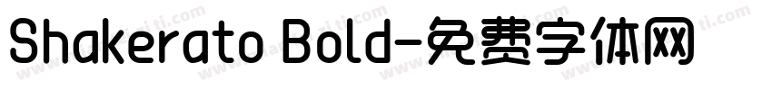 Shakerato Bold字体转换